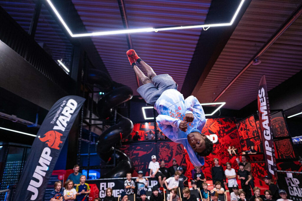 Avancerade volter av avancerade hoppare på high performance