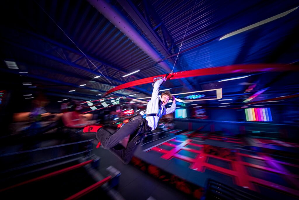 JumpYard Norrköping SkyRider zipline linbana