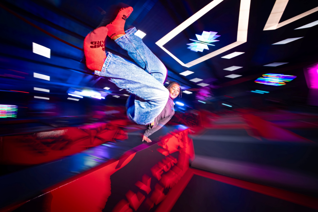 parkour på trampoliner Örebro