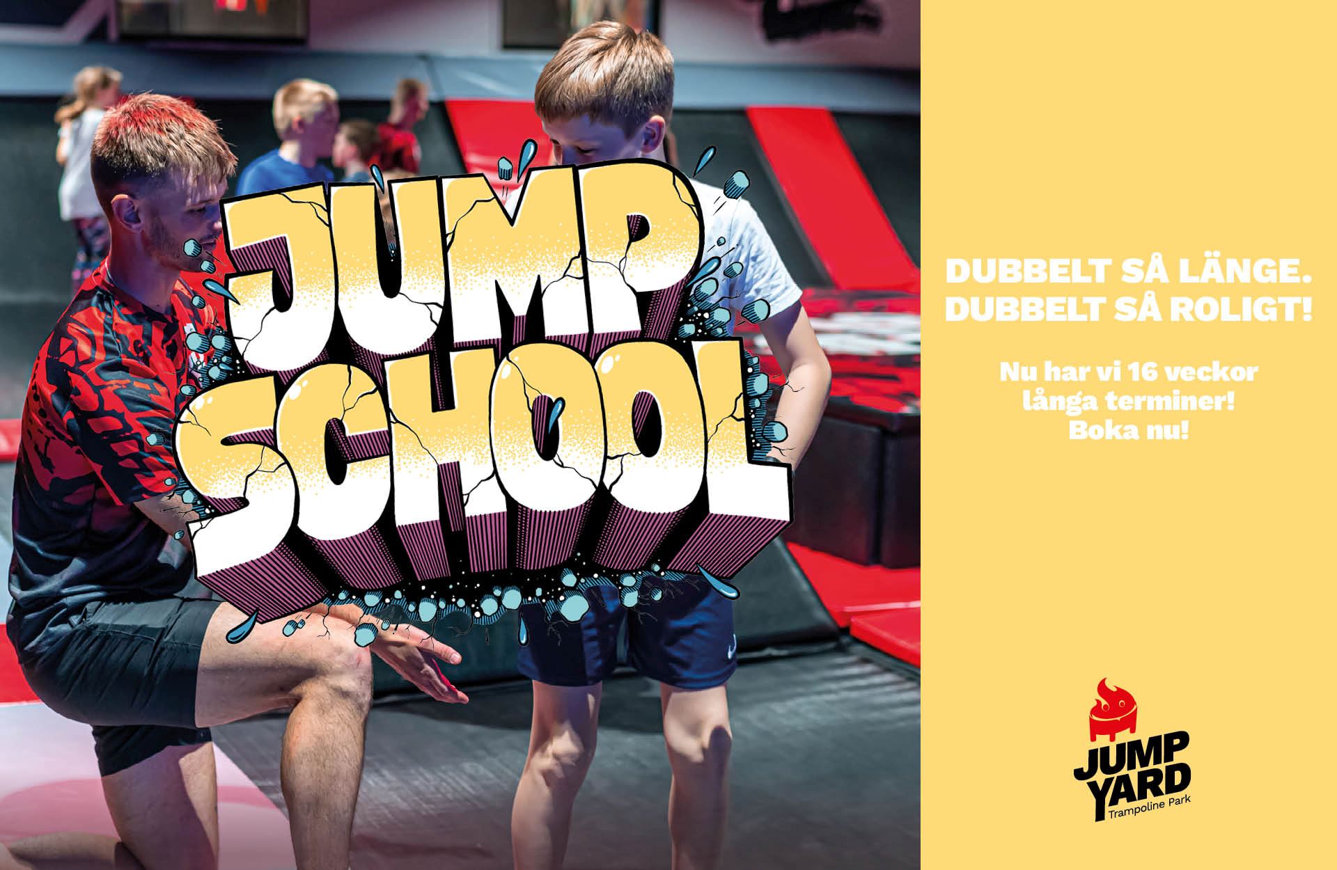 16 veckors barnaktiviteter skövde JumpSchool JumpYard