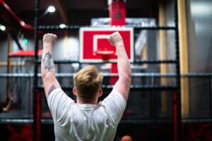 Basket på trampoliner Täby Arninge